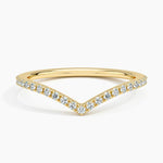 Flair Diamond Ring (1/6 ct. tw.) Yellow Gold 18k Wedding Band