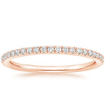 Ballad Half Coverage Diamond Ring (1/6 ct. tw.) Rose Gold 18k Wedding Band