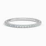 Ballad Half Coverage Diamond Ring (1/6 ct. tw.) Platinum Wedding Band