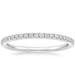 Ballad Half Coverage Diamond Ring (1/6 ct. tw.) Platinum Wedding Band