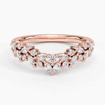 Jardiniere Diamond Contour Ring (1/2 ct. tw.) Rose Gold 18k Wedding Band