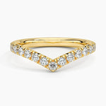 Sienna Contour Diamond Ring Yellow Gold 18k Wedding Band