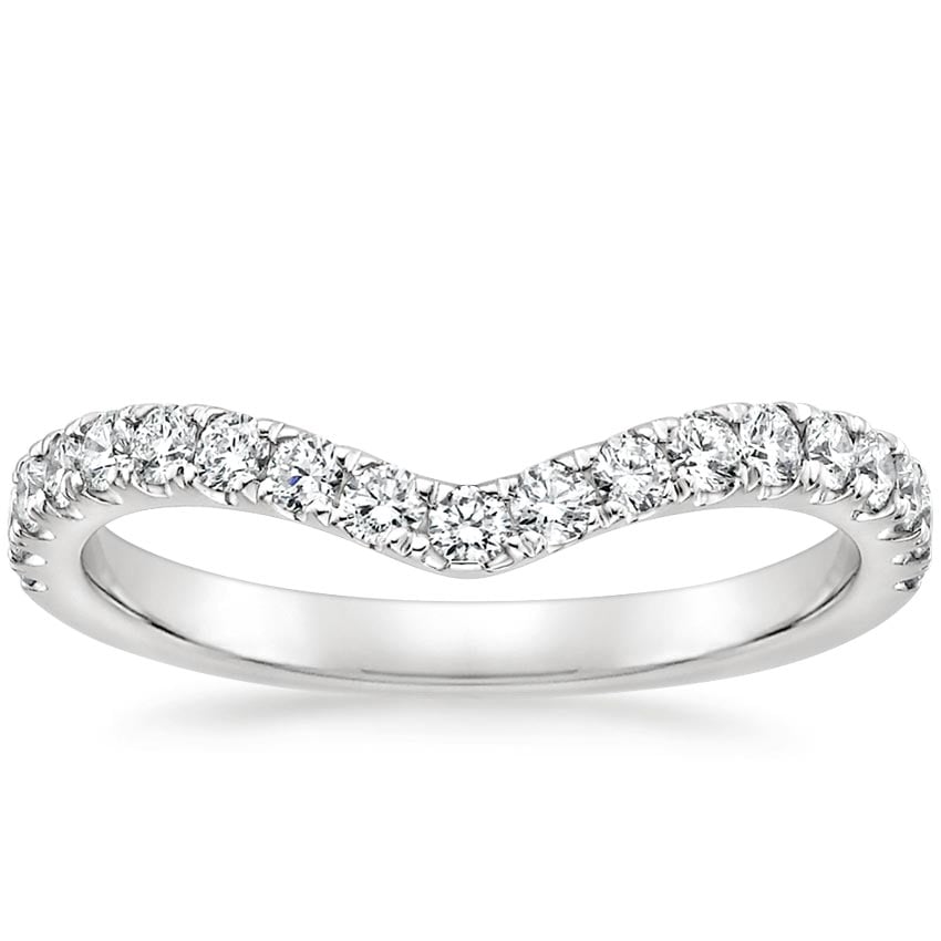 Flair Diamond Ring (1/3 ct. tw.) Platinum Wedding Band