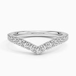 Flair Diamond Ring (2/5 ct. tw.) Platinum Wedding Band