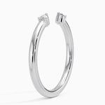 Wren Diamond Open Ring Platinum Wedding Band