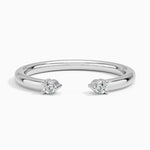Wren Diamond Open Ring Platinum Wedding Band