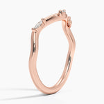 Willow Contour Diamond Ring Rose Gold 18k Wedding Band