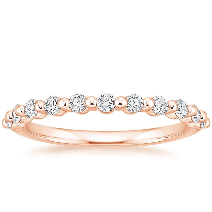 Marseille Half Coverage Diamond Ring (1/3 ct. tw.) Rose Gold 18k Wedding Band