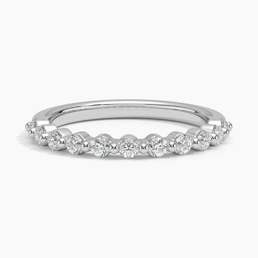 Marseille Half Coverage Diamond Ring (1/3 ct. tw.) Platinum Wedding Band