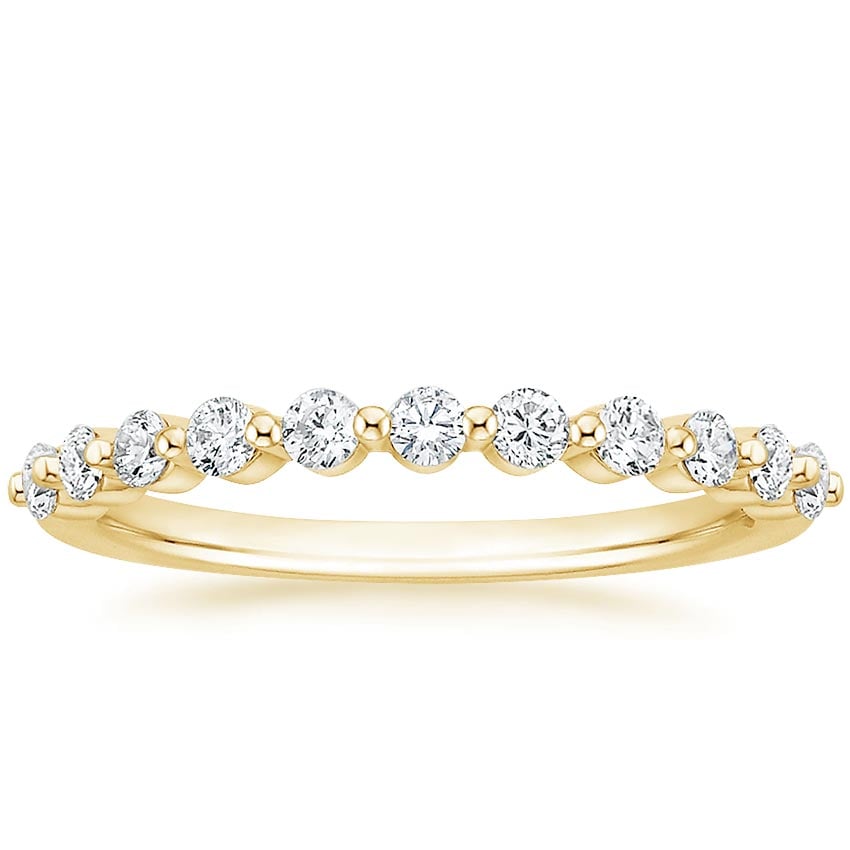 Marseille Half Coverage Diamond Ring (1/3 ct. tw.) Yellow Gold 18k Wedding Band
