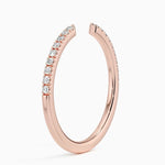 Sia Half Coverage Diamond Ring (1/8 ct. tw.) Rose Gold 18k Wedding Band