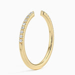 Sia Half Coverage Diamond Ring (1/8 ct. tw.) Yellow Gold 18k Wedding Band