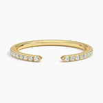 Sia Half Coverage Diamond Ring (1/8 ct. tw.) Yellow Gold 18k Wedding Band