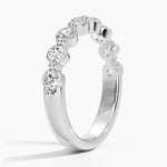 Bordeaux Shared Prong Diamond Ring (7/8 ct. tw.) Platinum Wedding Band