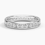 Channel Set Round Eternity Lab Diamond Ring Platinum Eternity Band