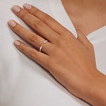Zora Baguette Diamond Open Ring (1/3 ct. tw.) Platinum Wedding Band