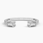 Zora Baguette Diamond Open Ring (1/3 ct. tw.) Platinum Wedding Band