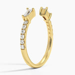 Zora Baguette Diamond Open Ring (1/3 ct. tw.) Yellow Gold 18k Wedding Band