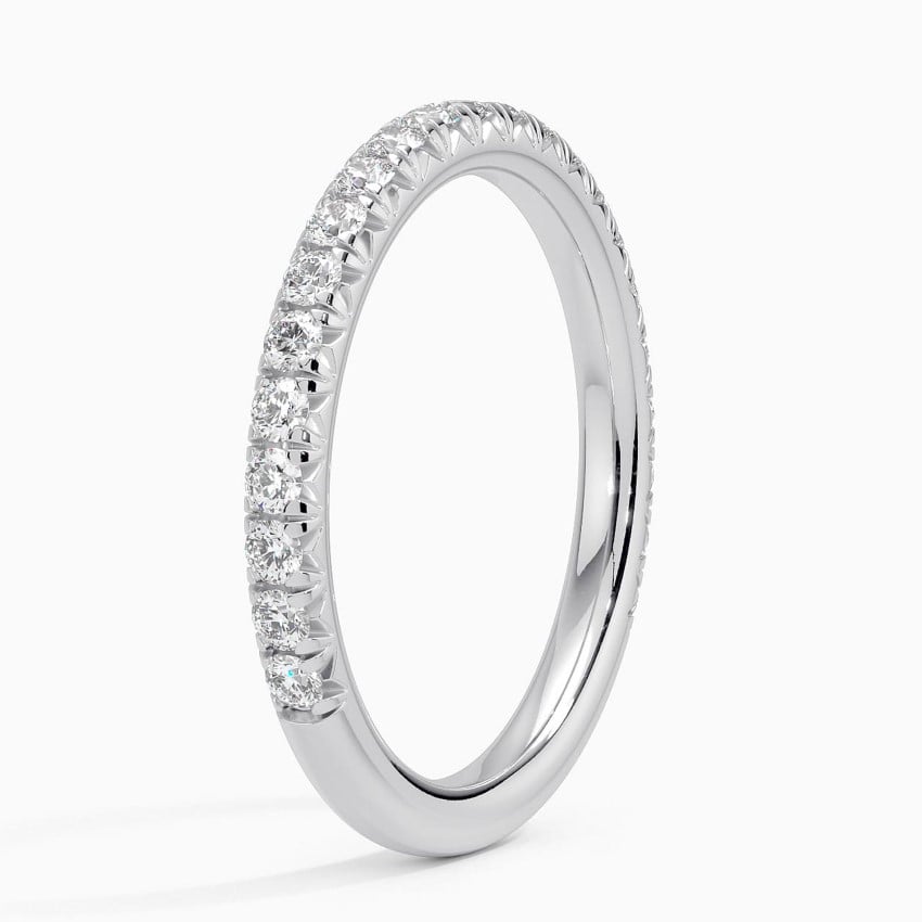 Amelie Three-Quarter Coverage Diamond Ring (1/2 ct. tw.) Platinum Wedding Band