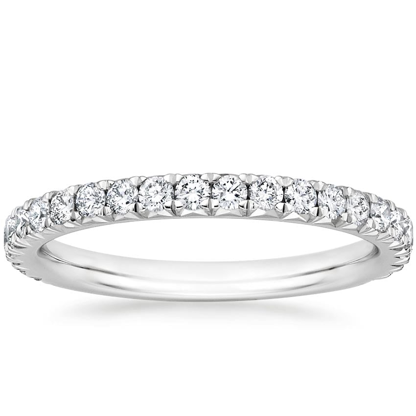 Amelie Three-Quarter Coverage Diamond Ring (1/2 ct. tw.) Platinum Wedding Band