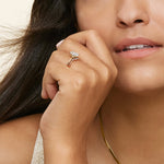 Aria Contoured Diamond Ring (1/6 ct. tw.) Rose Gold 18k Wedding Band