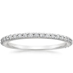Sonora Three-Quarter Coverage Diamond Ring (1/4 ct. tw.) Platinum Wedding Band