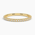 Sonora Three-Quarter Coverage Diamond Ring (1/4 ct. tw.) Yellow Gold 18k Wedding Band