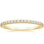 Sonora Three-Quarter Coverage Diamond Ring (1/4 ct. tw.) Yellow Gold 18k Wedding Band