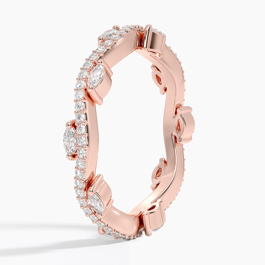 Luxe Winding Willow Eternity Diamond Ring (1/2 ct. tw.) Rose Gold 18k Eternity Band