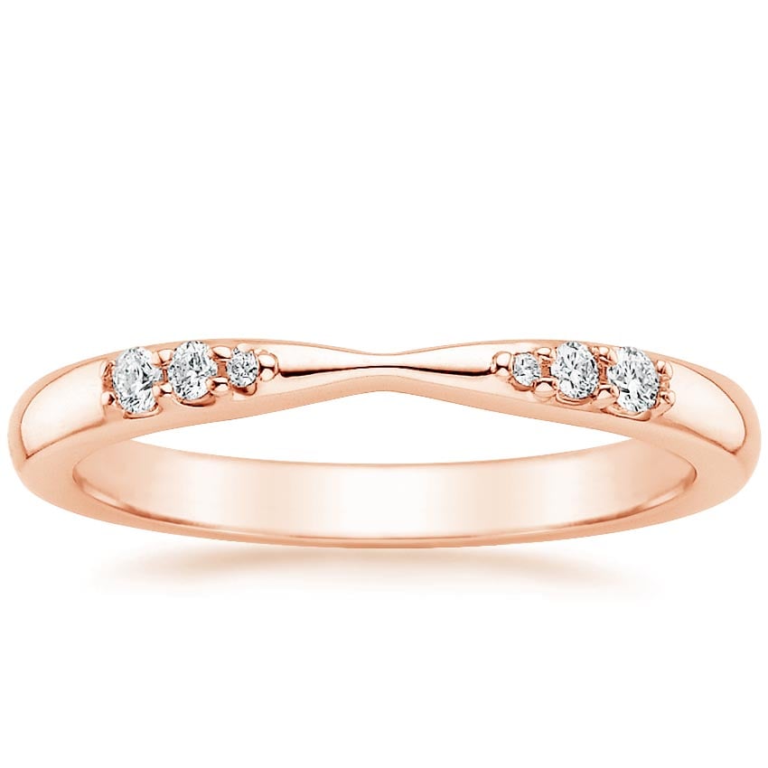 Lark Diamond Ring Rose Gold 18k Wedding Band