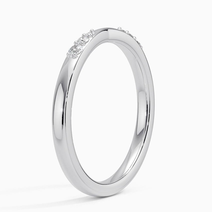 Lark Diamond Ring Platinum Wedding Band