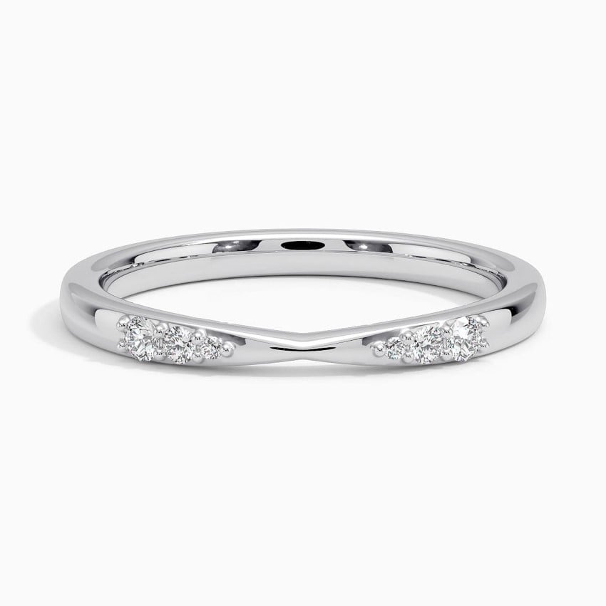 Lark Diamond Ring Platinum Wedding Band