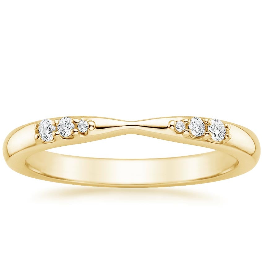 Lark Diamond Ring Yellow Gold 18k Wedding Band