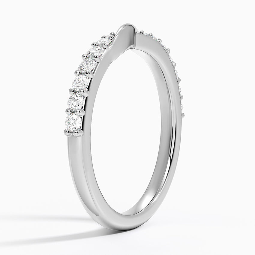Luxe Lark Diamond Ring Platinum Wedding Band