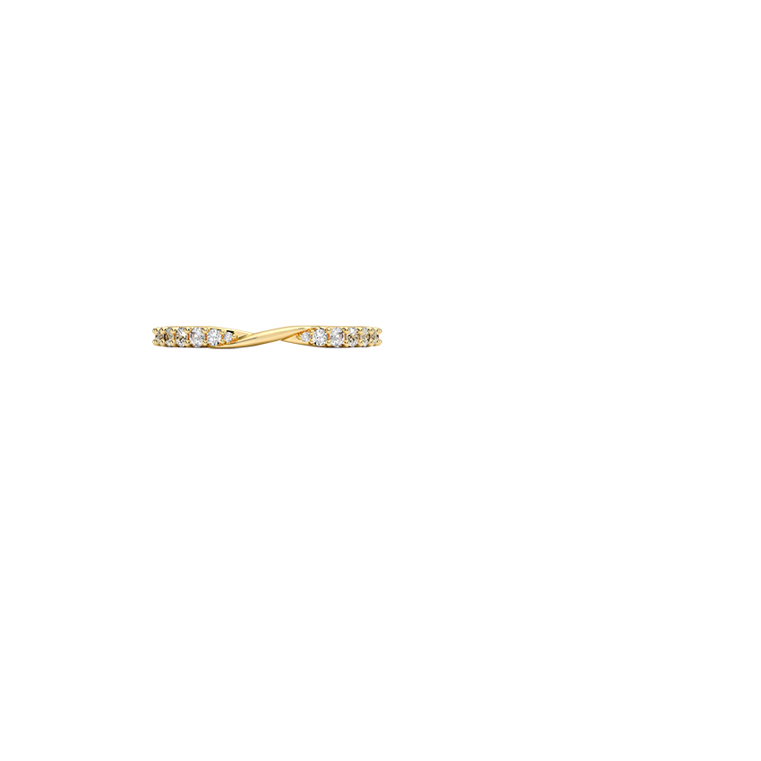 Luxe Lark Diamond Ring Yellow Gold 18k Wedding Band