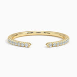 Zeta Diamond Open Ring Yellow Gold 18k Wedding Band