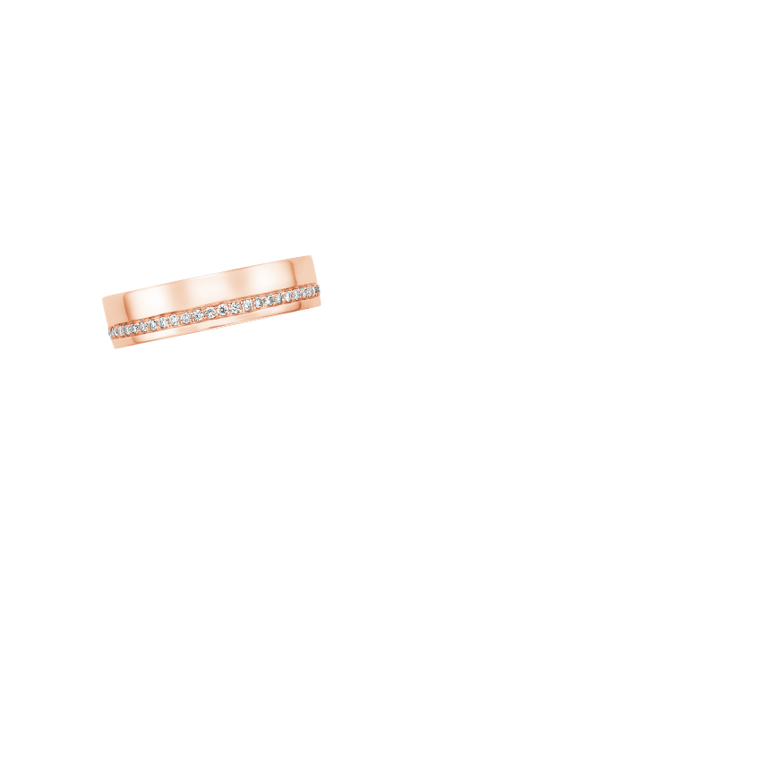 Austin Diamond 5.5mm Wedding Ring (1/5 ct. tw.) Rose Gold 18k Wedding Band