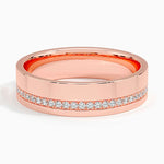 Austin Diamond 5.5mm Wedding Ring (1/5 ct. tw.) Rose Gold 18k Wedding Band
