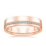 Austin Diamond 5.5mm Wedding Ring (1/5 ct. tw.) Rose Gold 18k Wedding Band