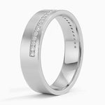 Austin Diamond 5.5mm Wedding Ring (1/5 ct. tw.) Platinum Wedding Band