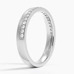 Austin Diamond Ring Platinum 3mm Wedding Band