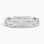 Austin Diamond Ring Platinum 3mm Wedding Band