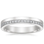 Austin Diamond Ring Platinum 3mm Wedding Band