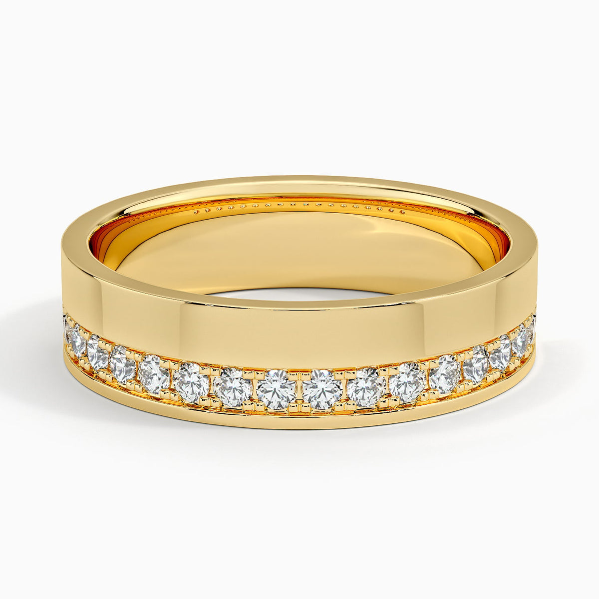 Austin Diamond 5.5mm Wedding Ring (1/3 ct. tw.) Yellow Gold 18k Wedding Band