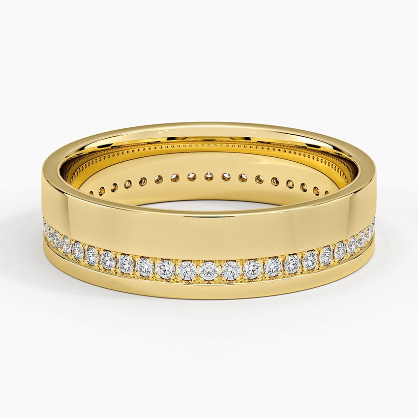 Austin Eternity Diamond 5.5mm Wedding Ring (1/3 ct. tw.) Yellow Gold 18k Eternity Band