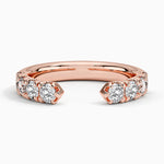 Lyric Diamond Open Ring (3/4 ct. tw.) Rose Gold 18k Wedding Band