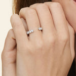 Lyric Diamond Open Ring (3/4 ct. tw.) Platinum Wedding Band