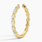 Versailles Diamond Open Ring (1/2 ct. tw.) Yellow Gold 18k Wedding Band