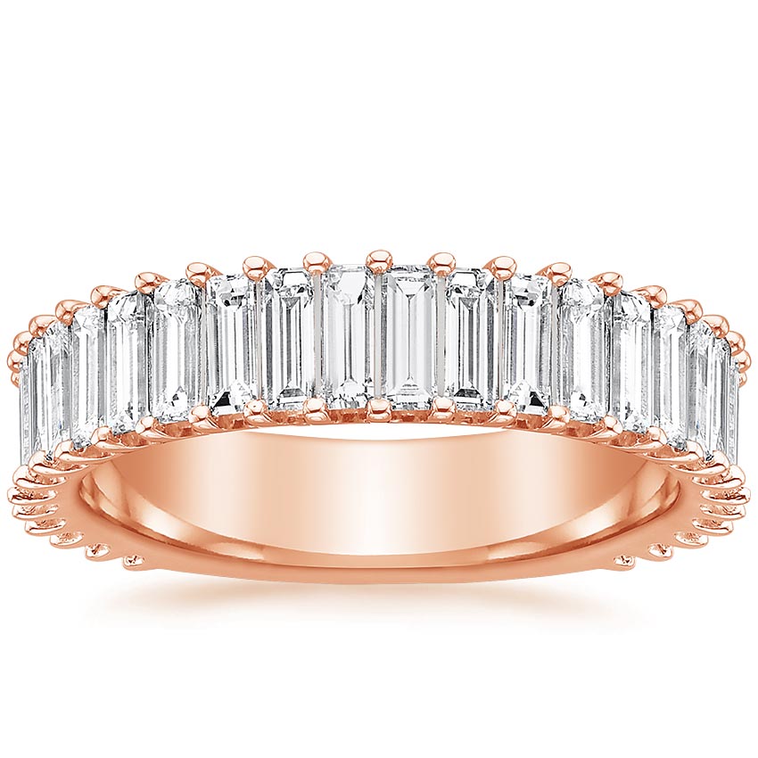 Lina Baguette Diamond Ring (1 7/8 ct. tw.) Rose Gold 18k Wedding Band