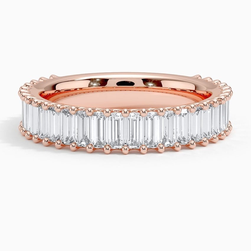 Lina Baguette Diamond Ring (1 7/8 ct. tw.) Rose Gold 18k Wedding Band
